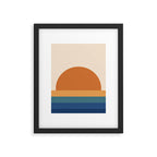 70's Retro Sunset Framed Art Print Gallery Image 5