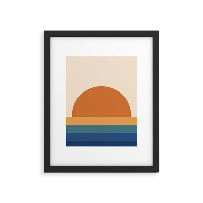 70's Retro Sunset Framed Art Print Gallery Image 5