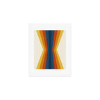 Bright 70's Retro Stripes Reflection Art Print Gallery Image 1
