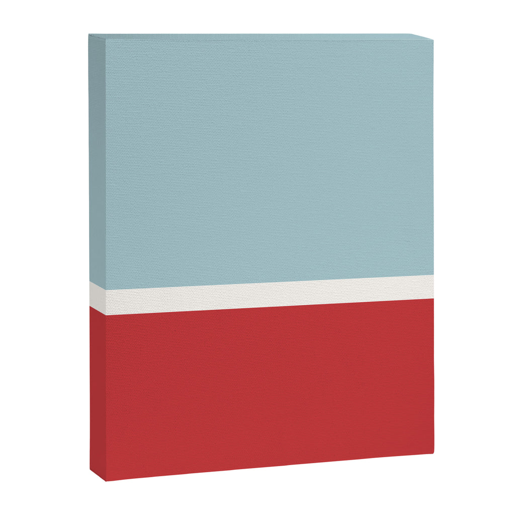 Color Block I Blue Red Canvas Print Gallery Image 6