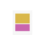 Color Block II Yellow Pink Art Print Gallery Image 1