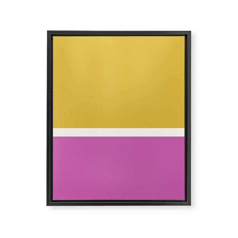 Color Block II Yellow Pink Framed Canvas Print Gallery Image 6