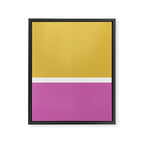 Color Block II Yellow Pink Framed Canvas Print Gallery Image 6