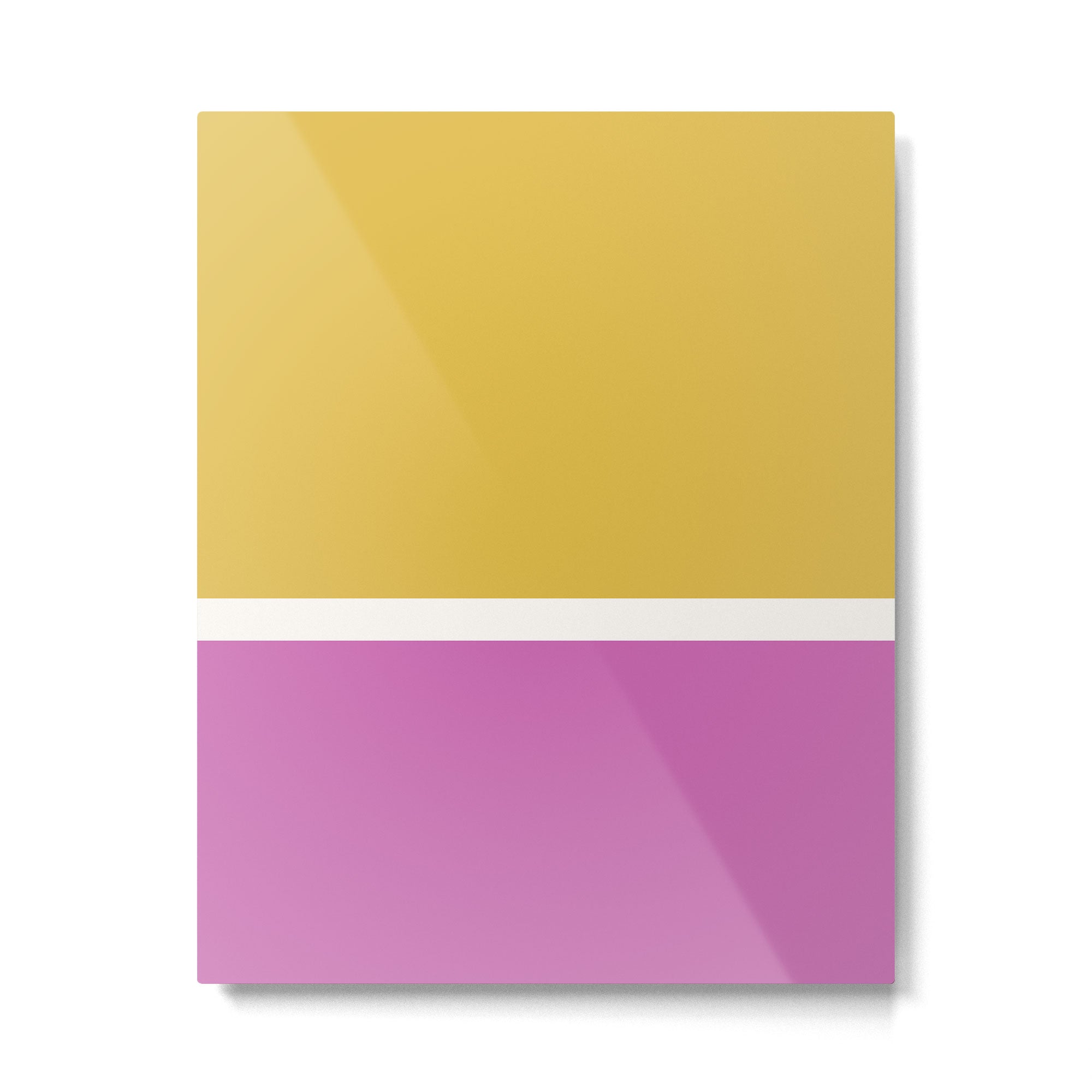 Color Block II Yellow Pink Metal Print Gallery Image 4