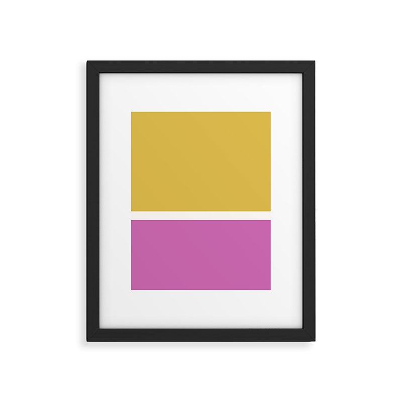 Color Block II Yellow Pink Framed Art Print Gallery Image 5