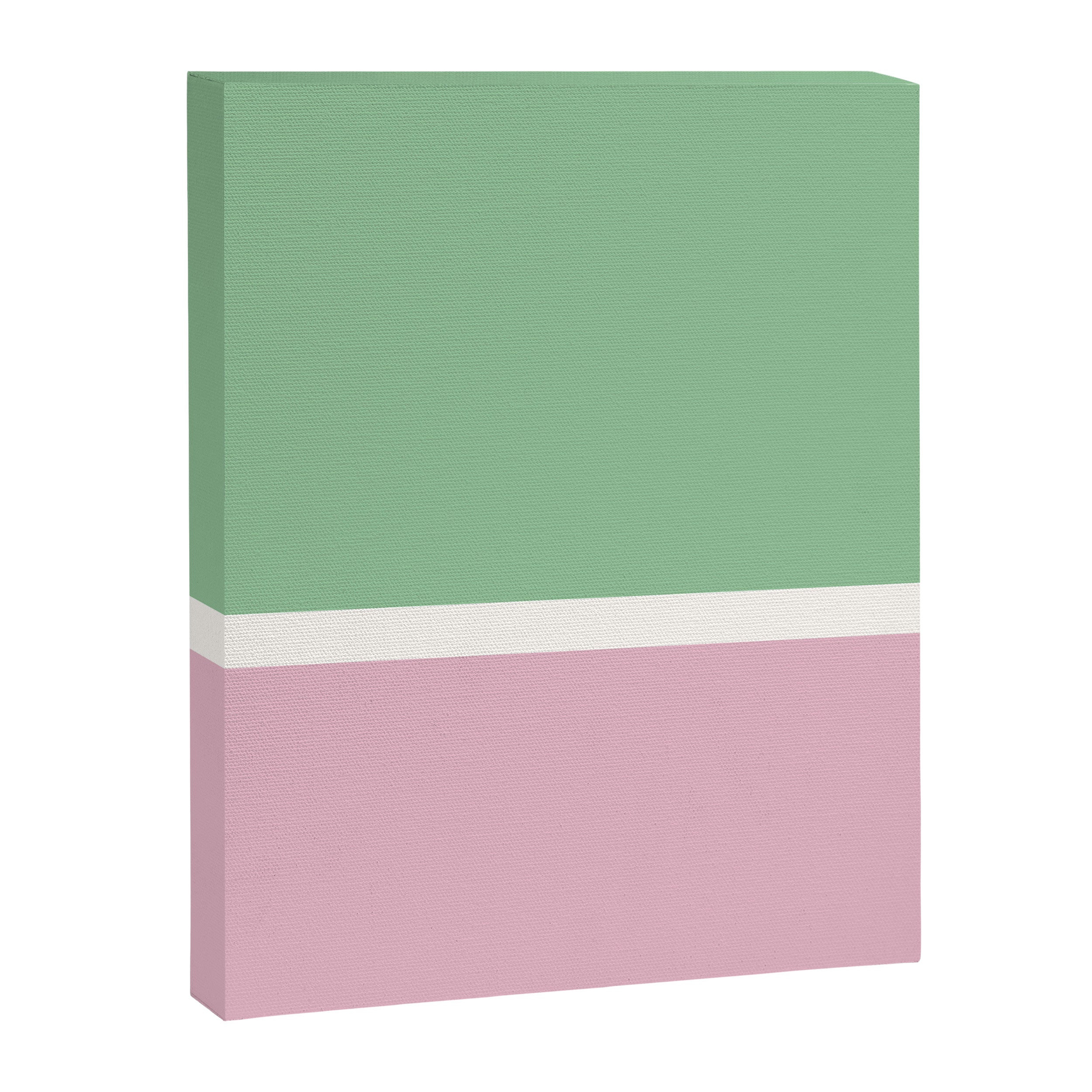 Color Block III Green Pink Canvas Print Gallery Image 6