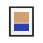 Color Block IX Peach Orange Blue Framed Art Print Gallery Image 5