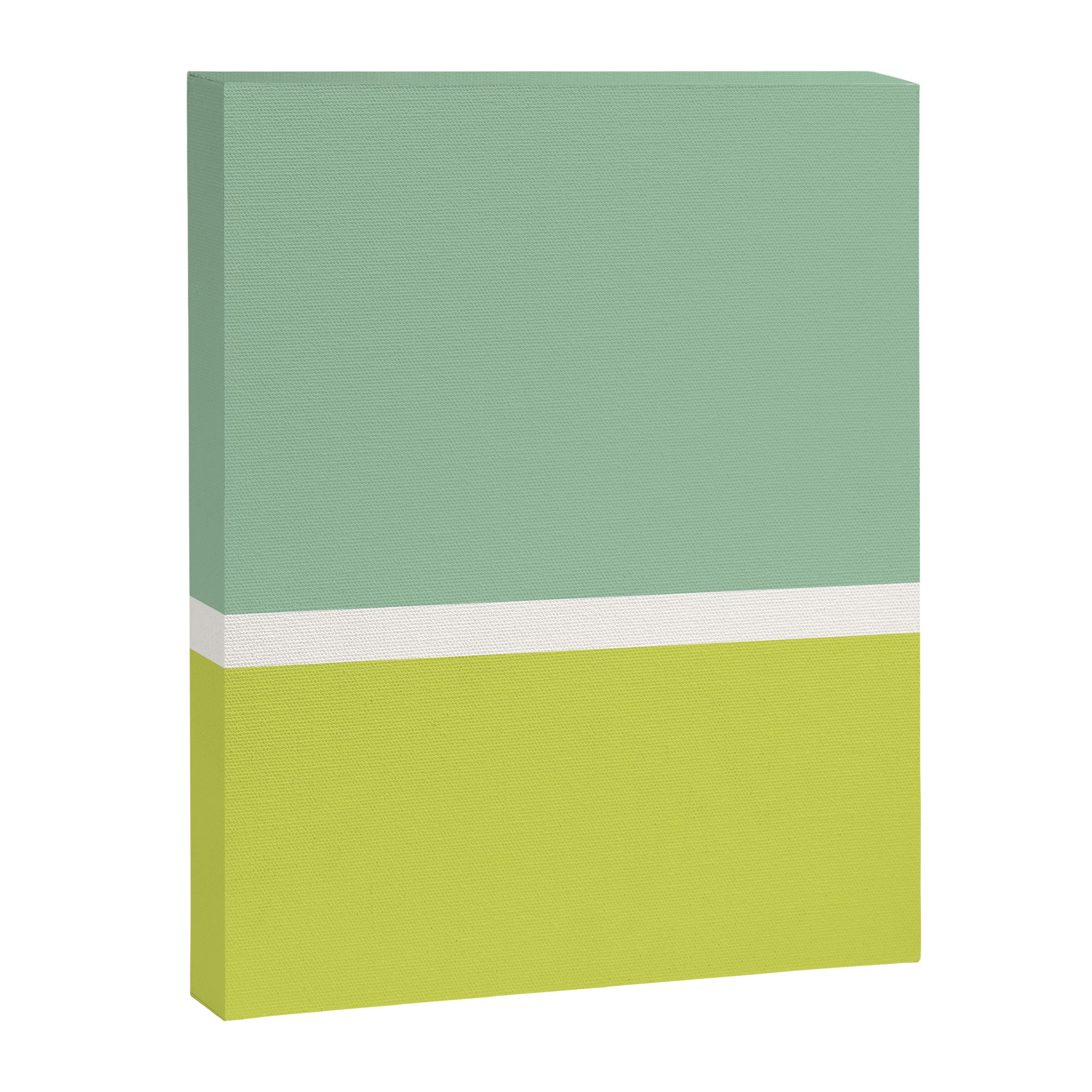 Color Block V Mint Lime Green Canvas Print Gallery Image 6