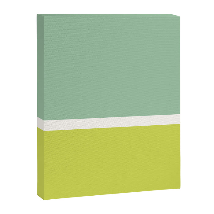 Color Block V Mint Lime Green Canvas Print Gallery Image 1