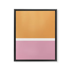 Color Block VII Orange Pink Framed Canvas Print Gallery Image 6