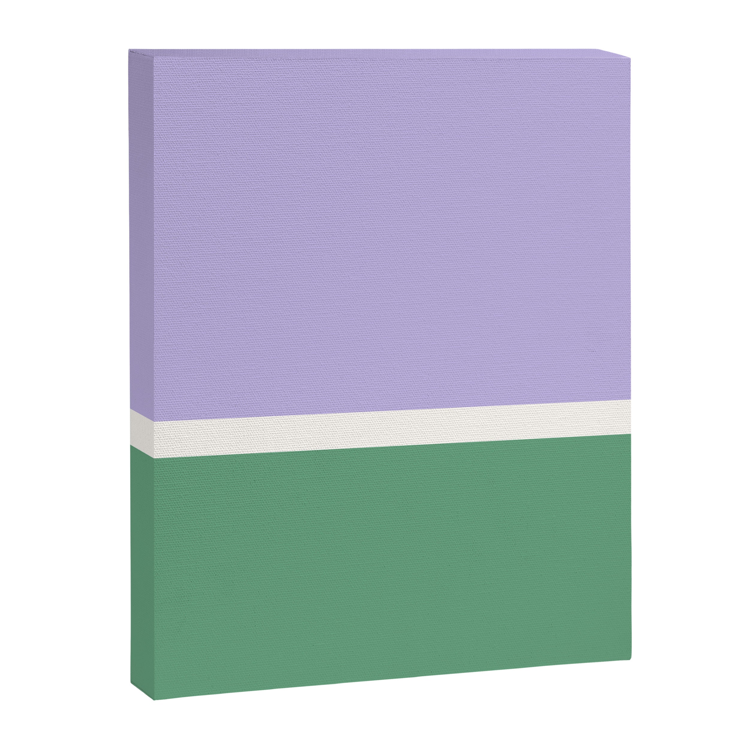 Color Block VIII Purple Green Canvas Print Gallery Image 6