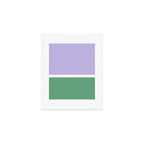 Color Block VIII Purple Green Art Print Gallery Image 1