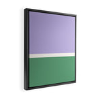 Color Block VIII Purple Green Framed Canvas Print Gallery Image 2