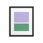 Color Block VIII Purple Green Framed Art Print Gallery Image 5