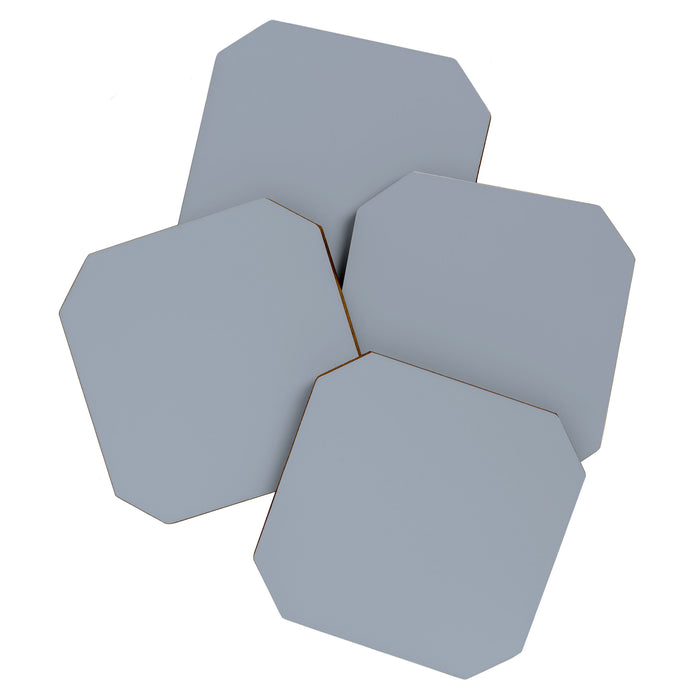 Cool Tone Grey III Solid Color Coaster Gallery Image 1