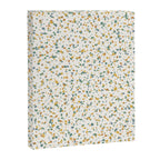 Festive Speckled Dot Pattern - Earthy Boho Green Orange Canvas Print Gallery Image 8