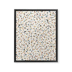 Festive Speckled Dot Pattern - Natural Neutral Boho Framed Canvas Print Gallery Image 8