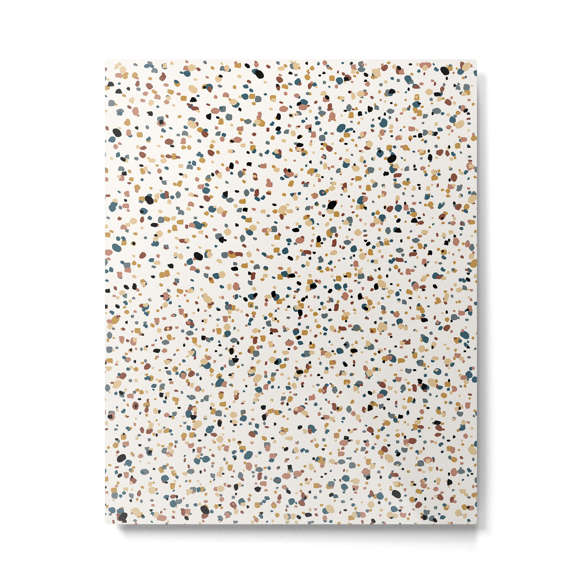 Festive Speckled Dot Pattern - Natural Neutral Boho Metal Print Gallery Image 6