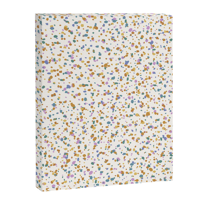 Festive Speckled Dot Pattern - Retro Rainbow Canvas Print Gallery Image 1