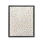 Festive Speckled Dot Pattern - Retro Rainbow Framed Canvas Print Gallery Image 8