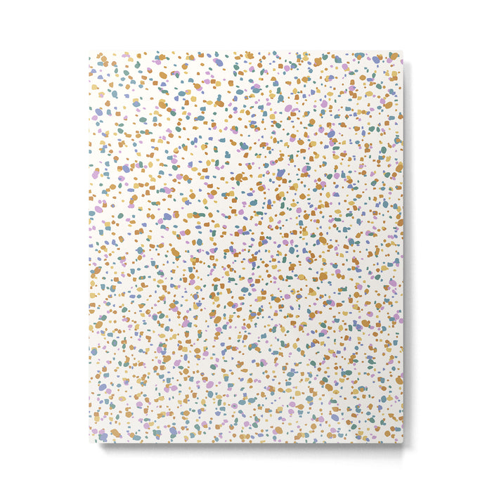 Festive Speckled Dot Pattern - Retro Rainbow Metal Print Gallery Image 1