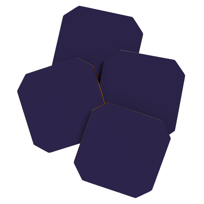 Fig Purple Solid Color Coaster Gallery Image 1
