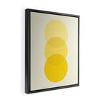 Golden Sunshine Circle Abstract Framed Canvas Print Gallery Image 2