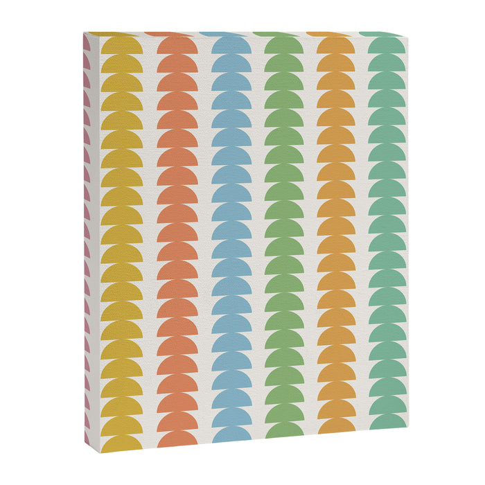Maude Pattern - Retro Rainbow Canvas Print Gallery Image 1
