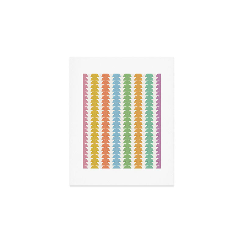 Maude Pattern - Retro Rainbow Art Print Gallery Image 1