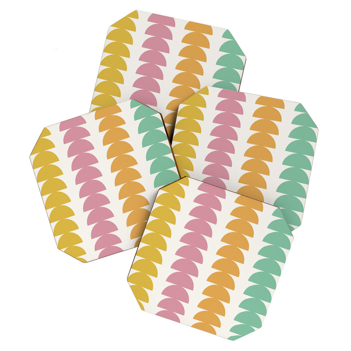 Maude Pattern - Retro Rainbow Coaster Gallery Image 1
