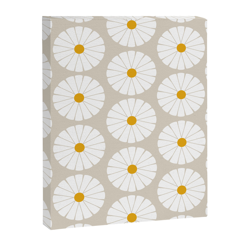 Minimal Botanical Pattern - Daisies Canvas Print Gallery Image 8