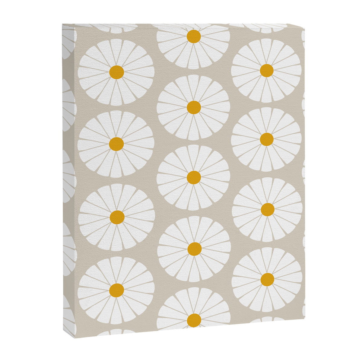 Minimal Botanical Pattern - Daisies Canvas Print Gallery Image 8
