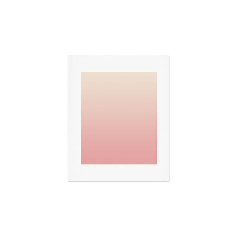 Pink Blush Ombre Art Print Gallery Image 1