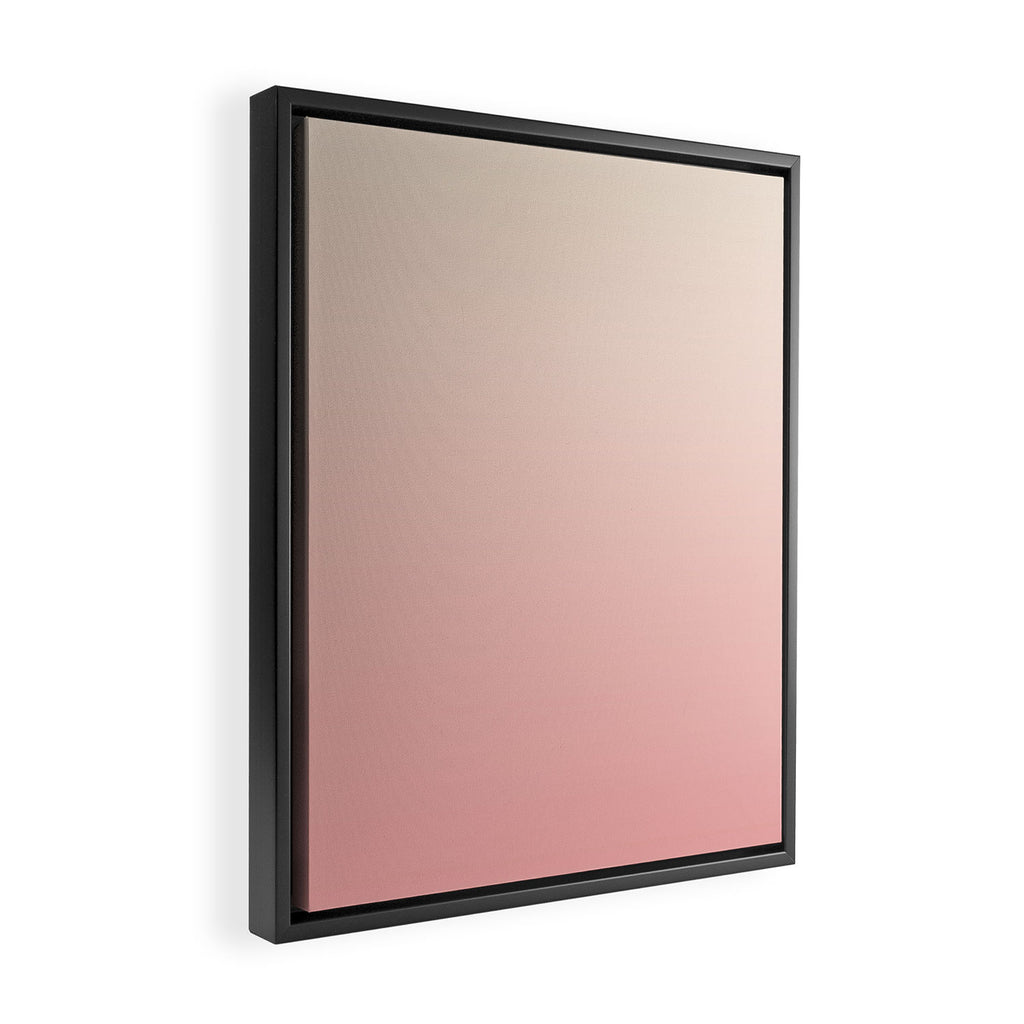 Pink Blush Ombre Framed Canvas Print Gallery Image 2