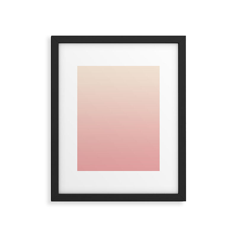 Pink Blush Ombre Framed Art Print Gallery Image 6