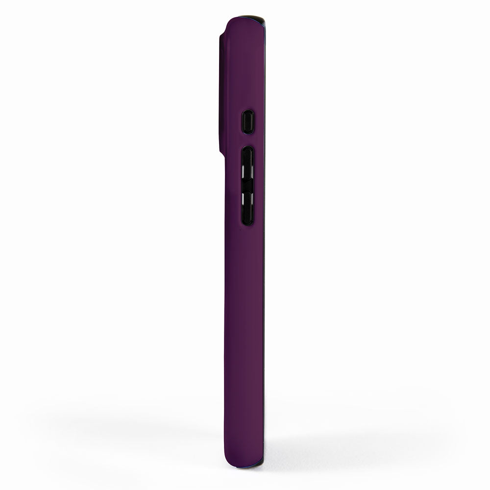 Plum Purple Solid Color iPhone Case Gallery Image 2