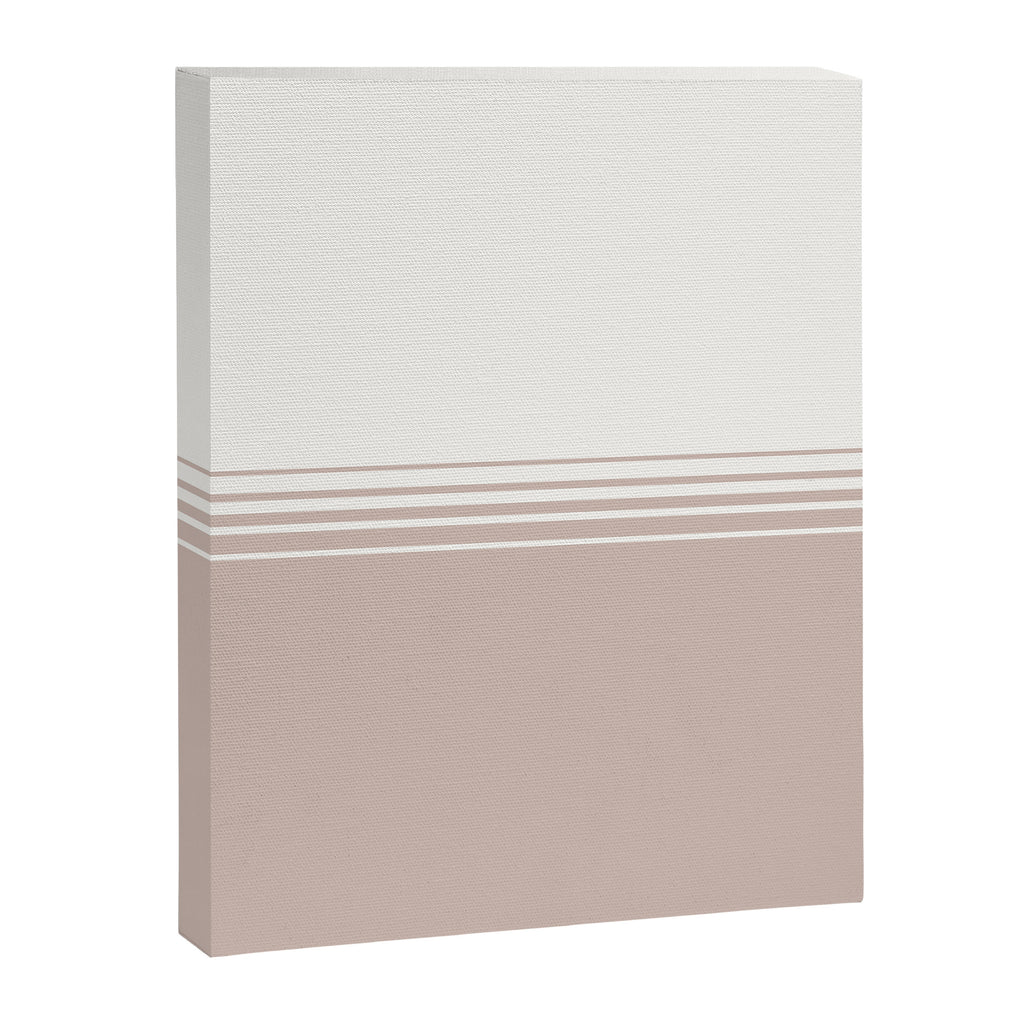Retro Neutral Minimalist Stripes Canvas Print Gallery Image 8