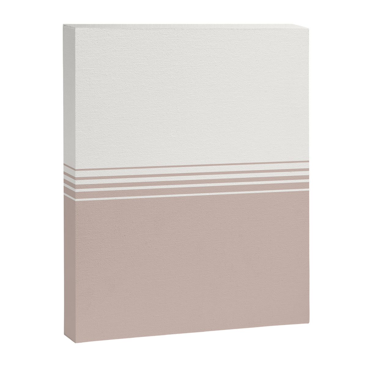 Retro Neutral Minimalist Stripes Canvas Print Gallery Image 8
