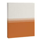 Retro Orange Minimalist Stripes Canvas Print Gallery Image 8
