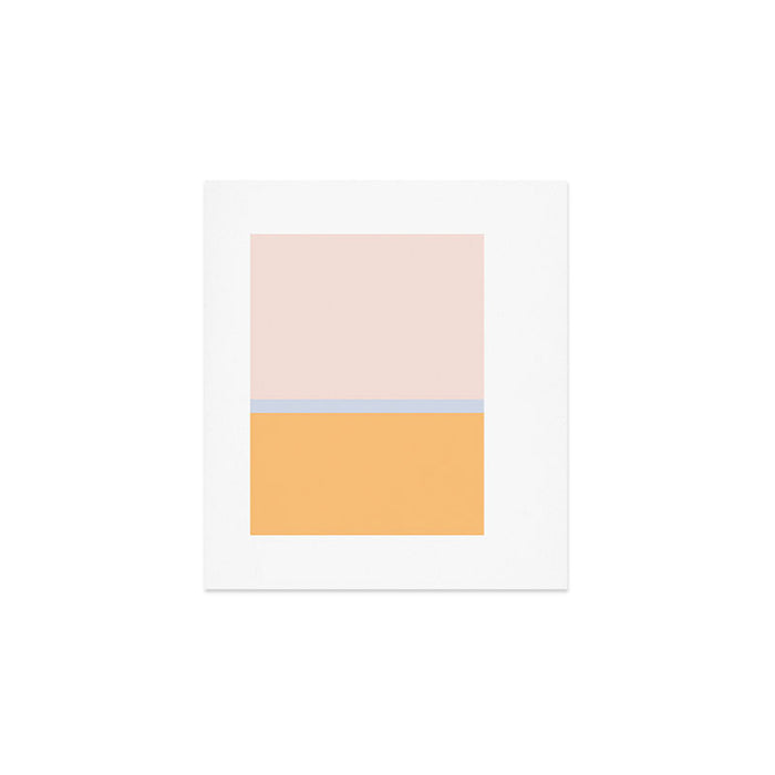 Neutral Summer Colour Block Art Print Gallery Image 1