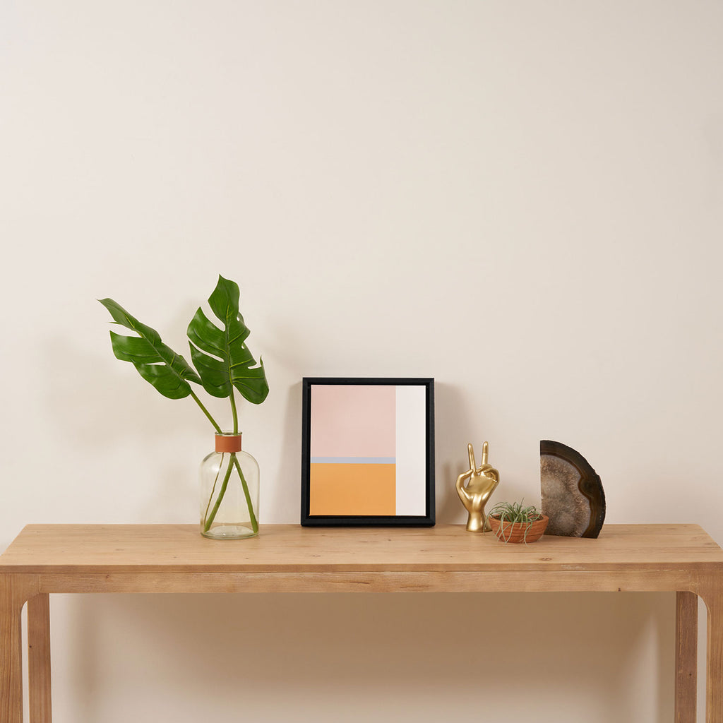 Neutral Summer Colour Block Framed Canvas Print Gallery Image 4
