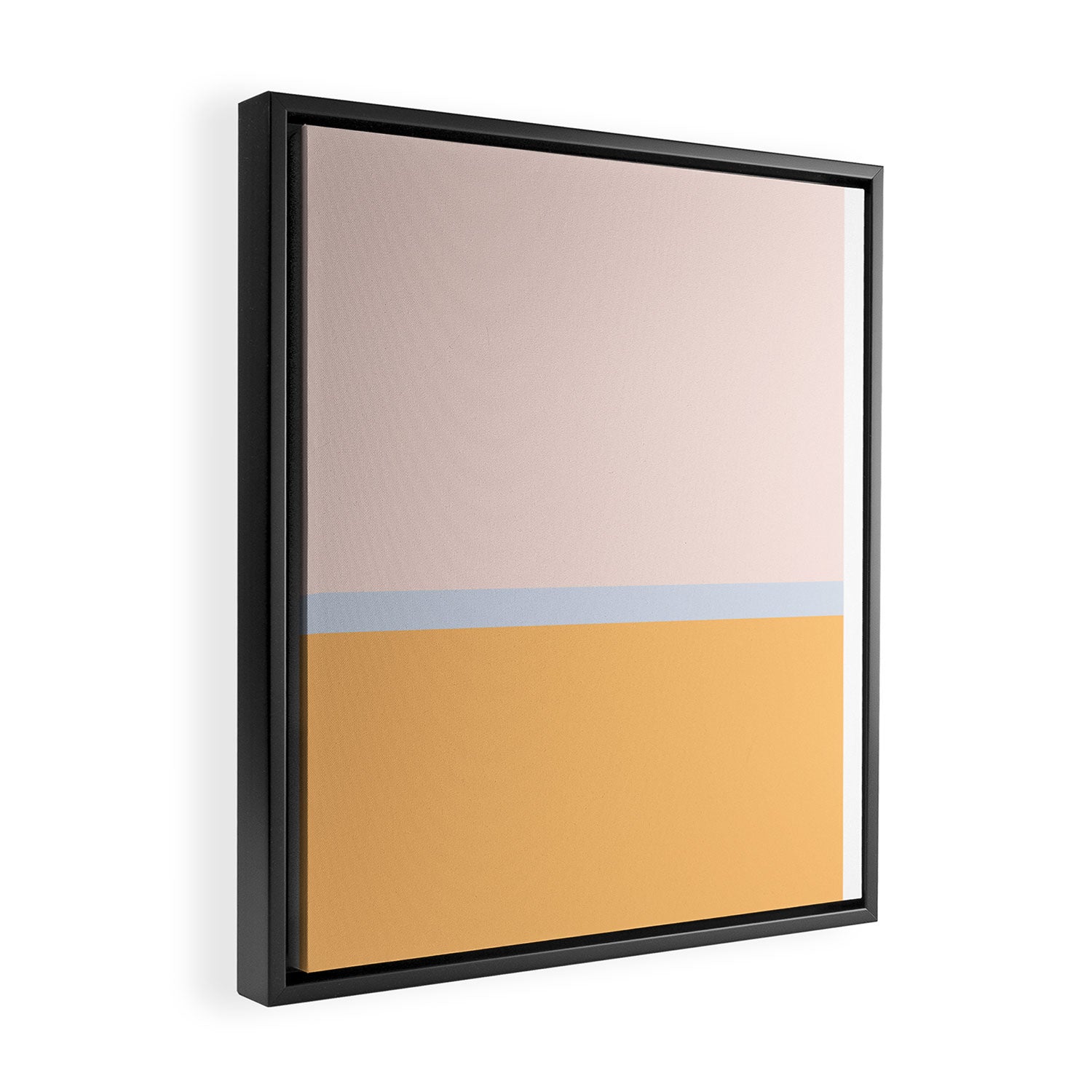 Neutral Summer Colour Block Framed Canvas Print Gallery Image 2