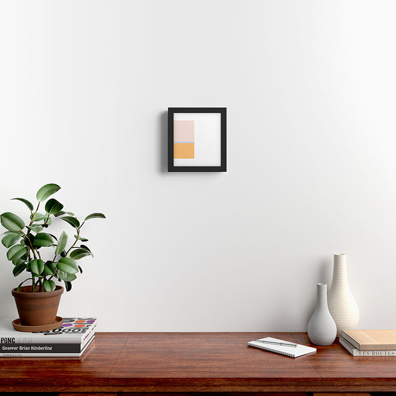 Neutral Summer Colour Block Framed Art Print Gallery Image 2