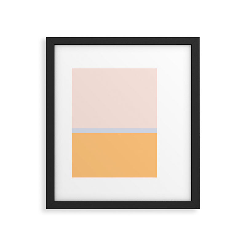 Neutral Summer Colour Block Framed Art Print Gallery Image 5