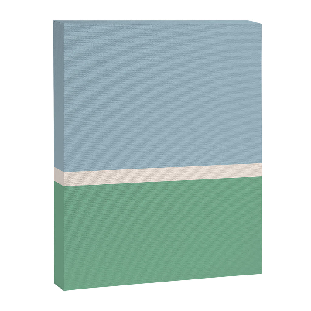 Juniper Color Block Blue and Green Canvas Print Gallery Image 8