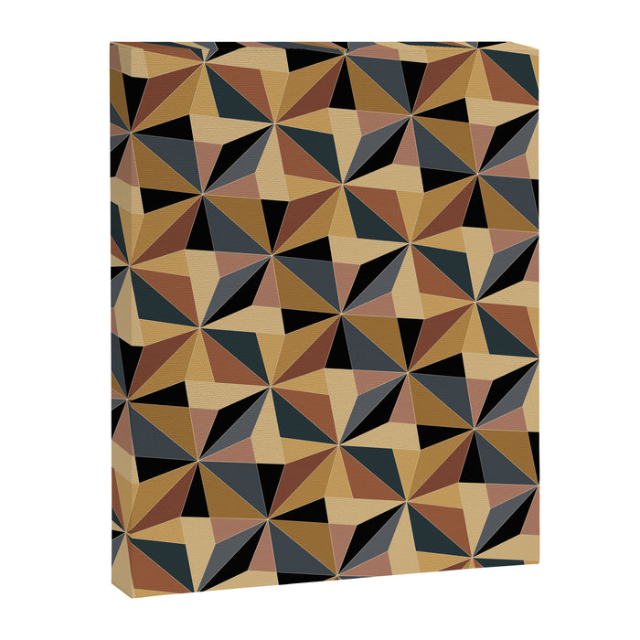 Kaleidoscope Tile Pattern I Bold Neutral Earthy Canvas Print Gallery Image 1