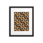 Kaleidoscope Tile Pattern I Bold Neutral Earthy Framed Art Print Gallery Image 6