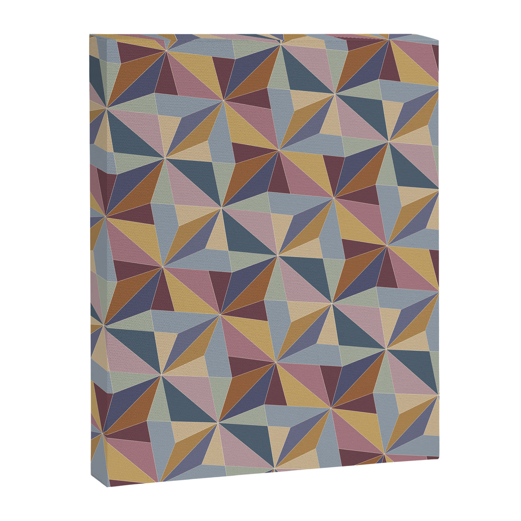 Kaleidoscope Tile Pattern II Cool Tone Pastel Canvas Print Gallery Image 8