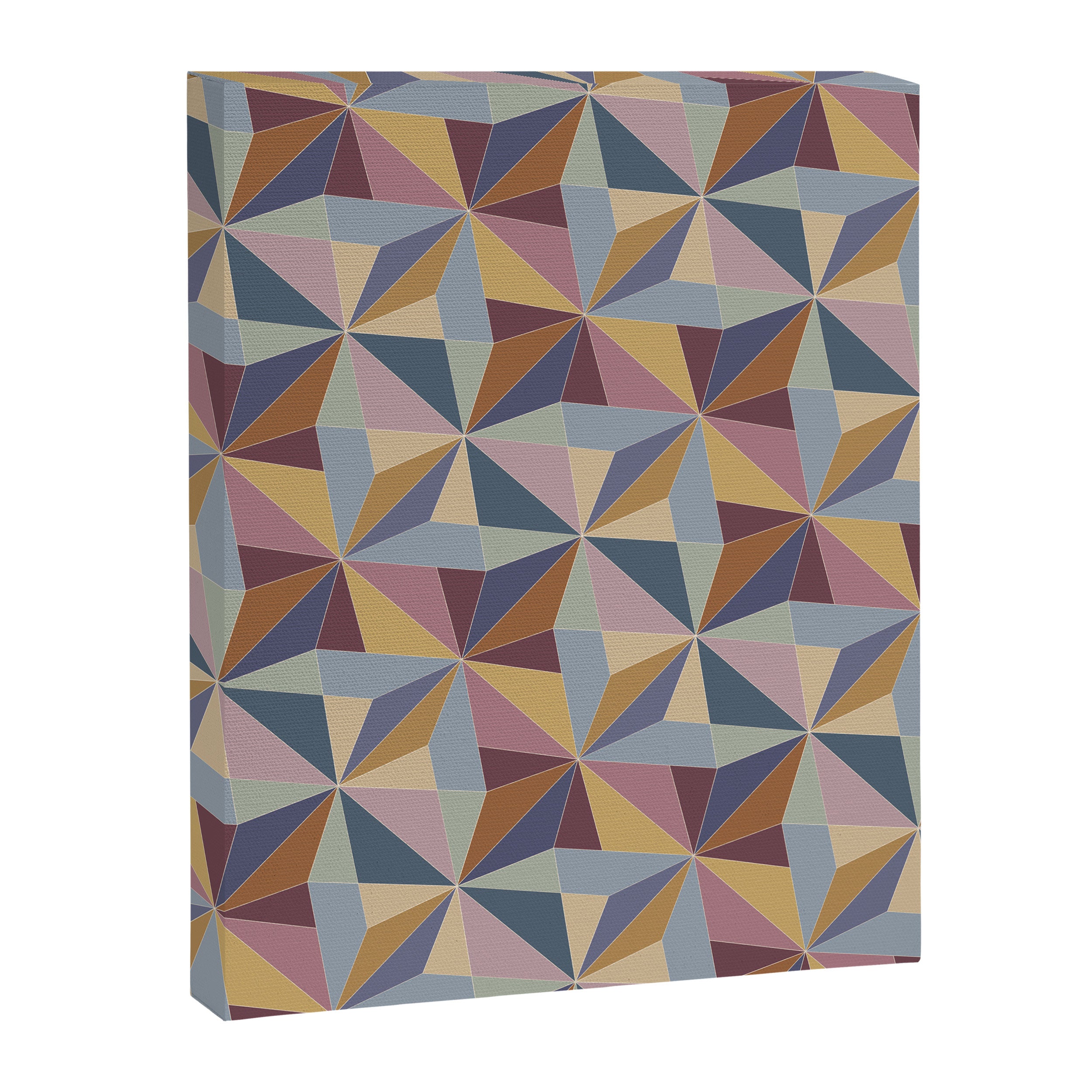 Kaleidoscope Tile Pattern II Cool Tone Pastel Canvas Print Gallery Image 8