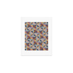 Kaleidoscope Tile Pattern II Cool Tone Pastel Art Print Gallery Image 1